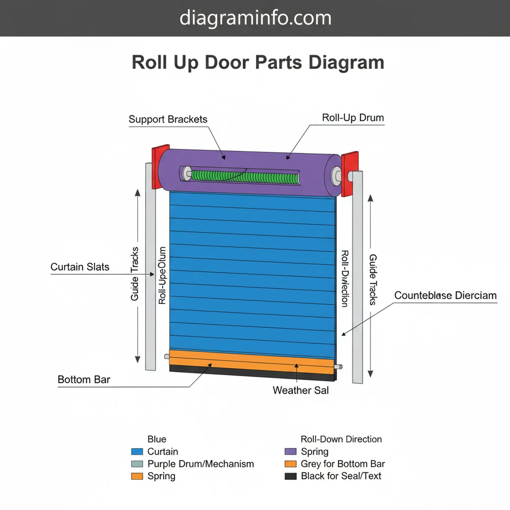 Commercial Roll Up Door Parts Diagram: 2026 Guide