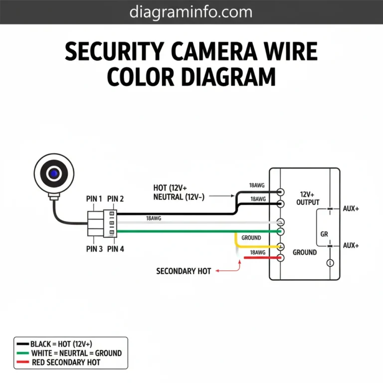 security camera wire color diagram diagram with labeled components and explanations