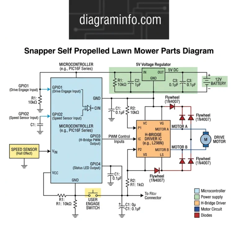 snapper self propelled lawn mower parts diagram diagram with labeled components and explanations