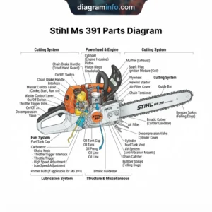 stihl ms 391 parts diagram diagram with labeled components and explanations