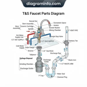 t&s faucet parts diagram diagram with labeled components and explanations