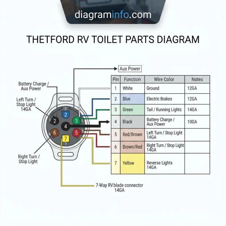 thetford rv toilet parts diagram diagram with labeled components and explanations