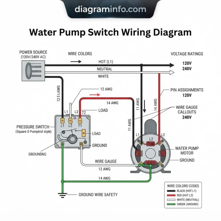 water pump switch wiring diagram diagram with labeled components and explanations