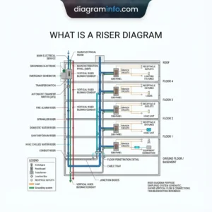 what is a riser diagram diagram with labeled components and explanations