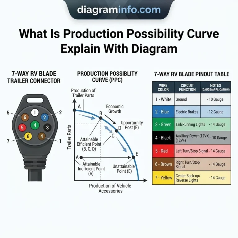 what is production possibility curve explain with diagram diagram with labeled components and explanations