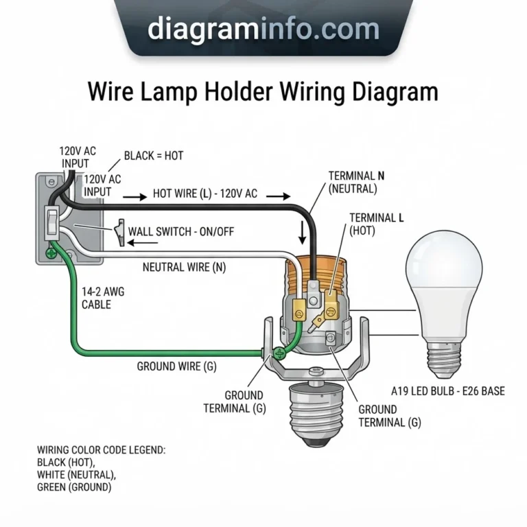 wire lamp holder wiring diagram diagram with labeled components and explanations